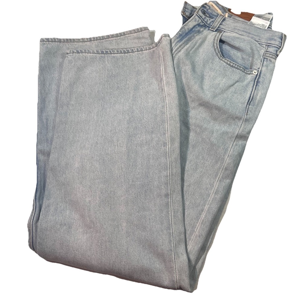 Levis Jeans Womens 27 Blue Denim High Loose Wide Leg Zip Fly Premium baggy 27x31